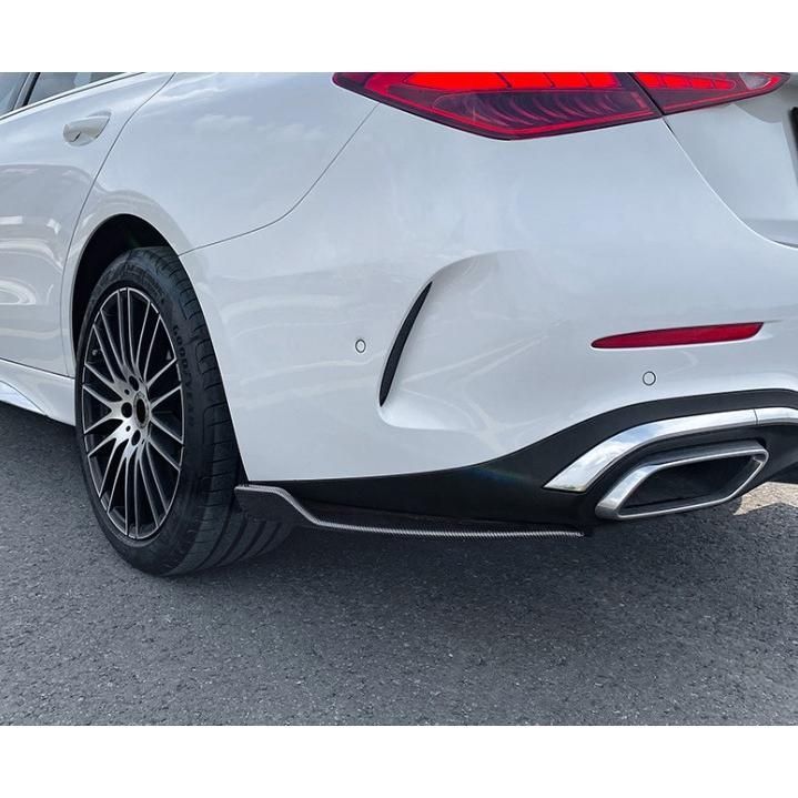 スポーティ全開♪ ベンツ カーボン ルック リアバンパー ガーニッシュ S205 C180 C200 C220d C250 C300 C350e C43 Cクラス ワゴン AMG スポーティ全開♪ カーボン ルック リア BMW カナード