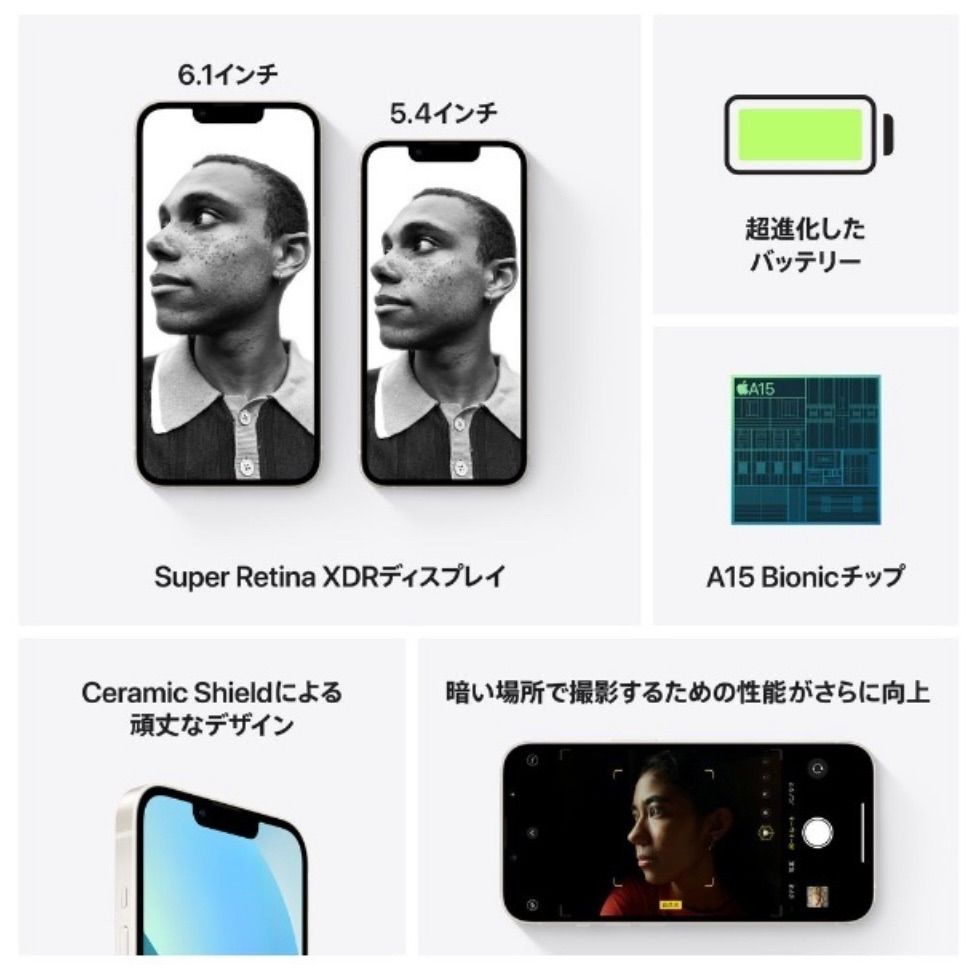 iPhone 13 □128GB □スターライト白 □SIMフリー □新品未開封 - メルカリ