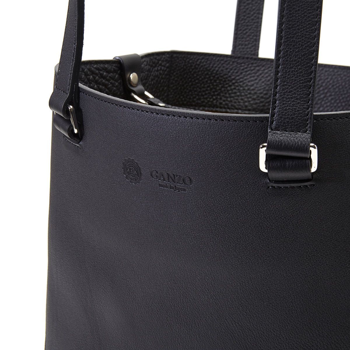 ガンゾ トートバッグ French calf トートバッグ縦 58989 Black - メルカリ