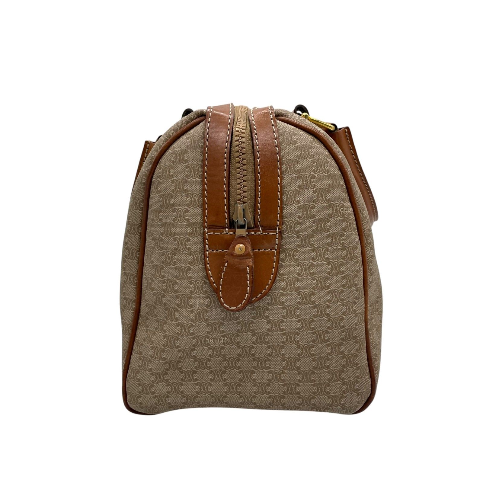 美品】CELINE セリーヌ マカダム柄 トリオンフ ハンドバッグ
