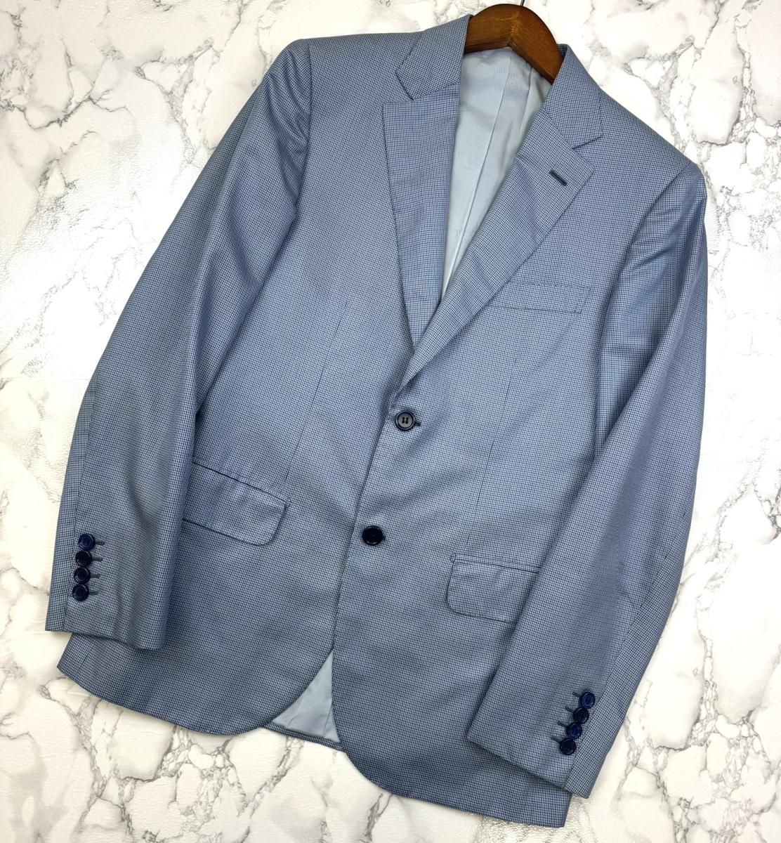 中古】Brioni ブリオーニ ｼﾞｬｹｯﾄ 千鳥格子 メンズ衣類 ジャケット 春夏 ｼﾙｸ100％ ギンガムチェック ﾗｲﾄﾌﾞﾙｰ  テーラードジャケット 46 Blue 54361 used:AB - メルカリ