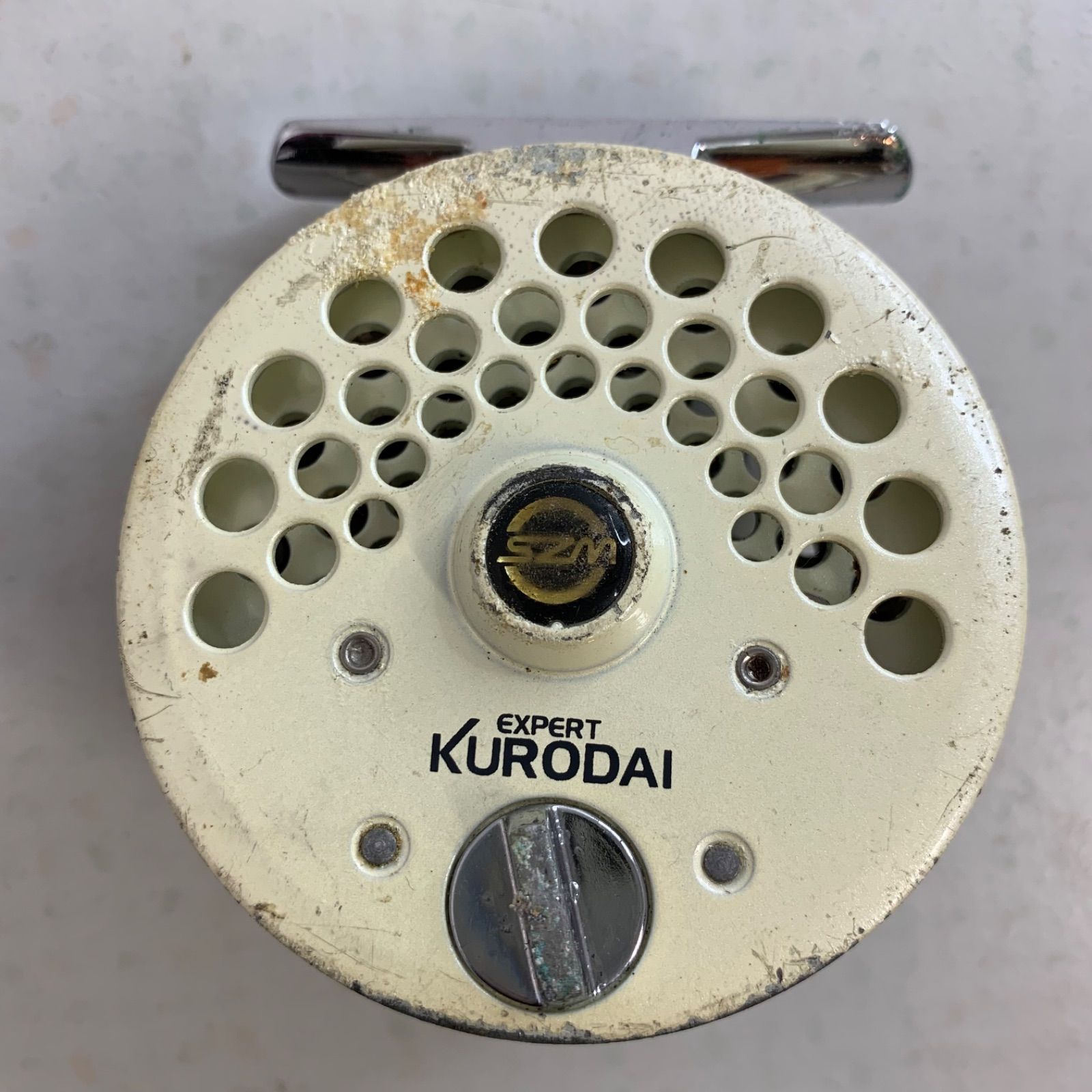 重利作 木製 タイコリール SZM エキスパート クロダイ リョービ