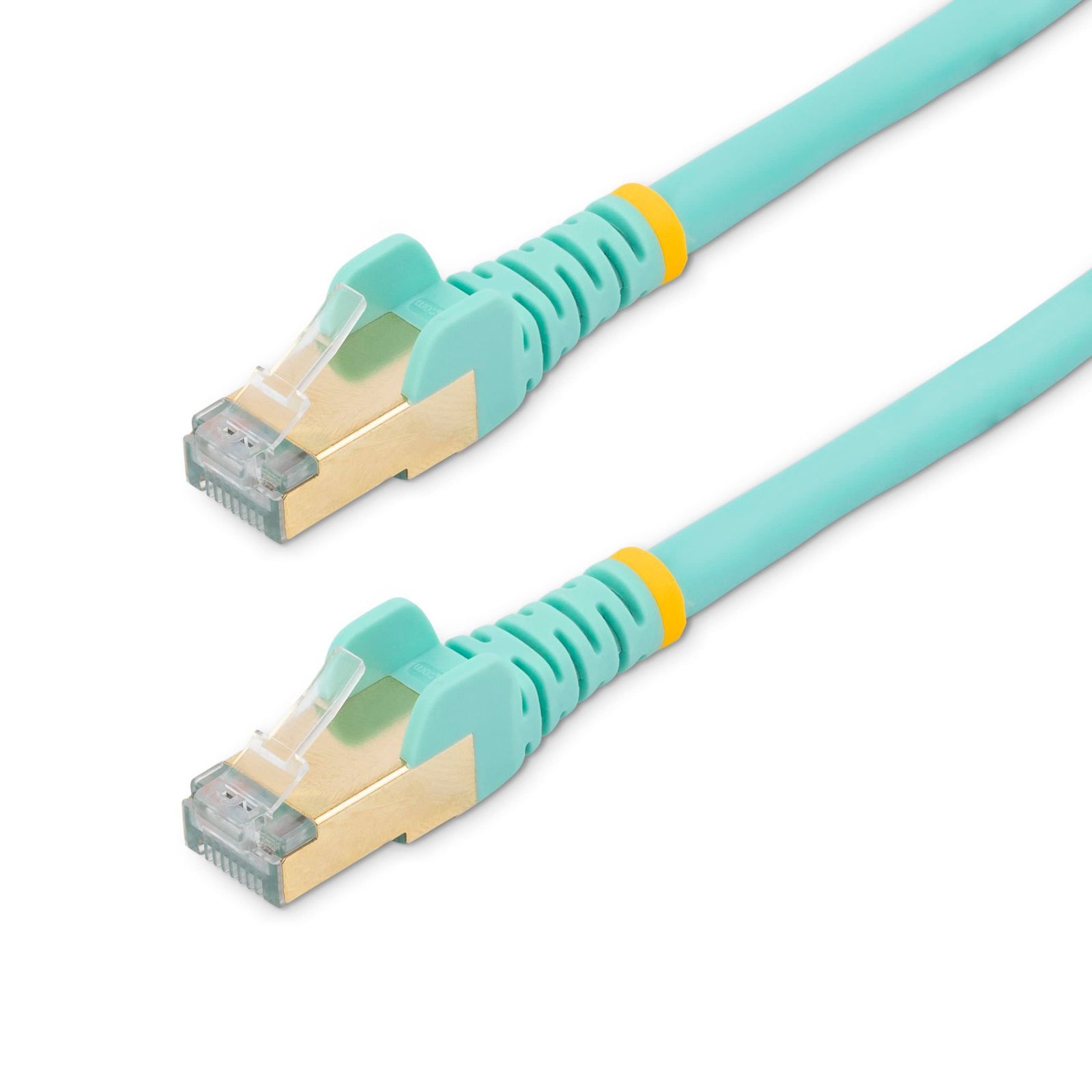 StarTech.com Cat6a LANケーブル 7.5m アクア ツメ折れ防止RJ45