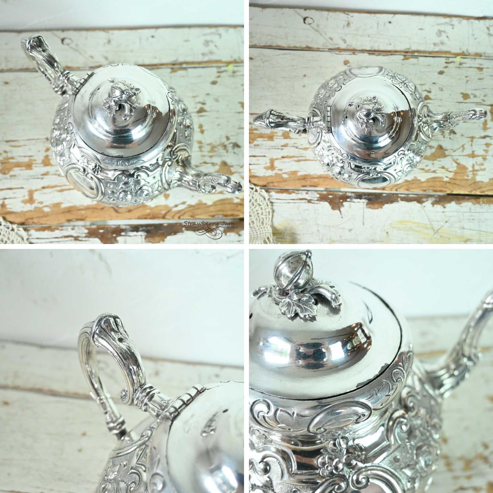 L3705-548 英国アンティーク シルバープレート シルバー ポット ティー