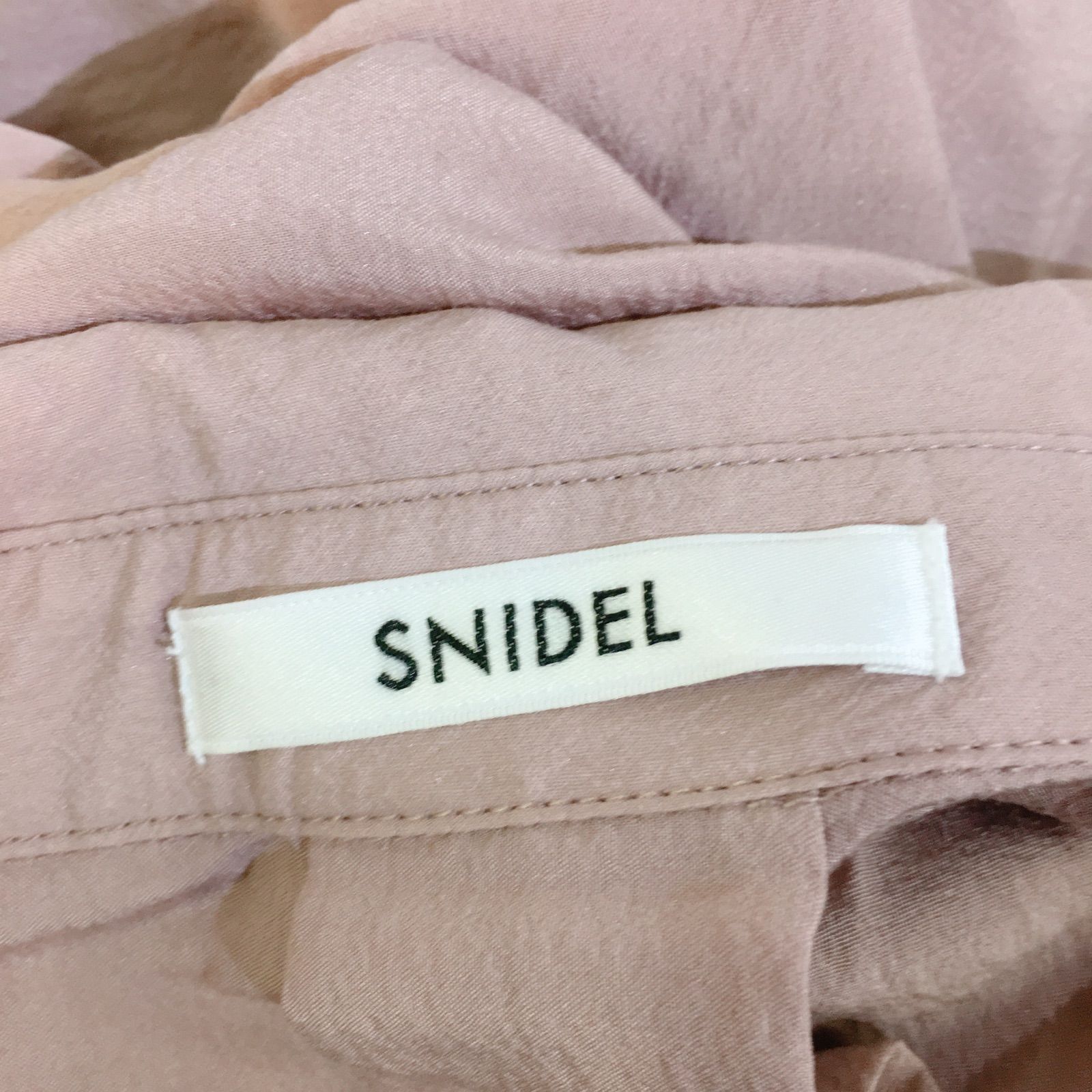 タグ付き美品】SNIDEL スナイデル フィッシュテールシャツワンピース 