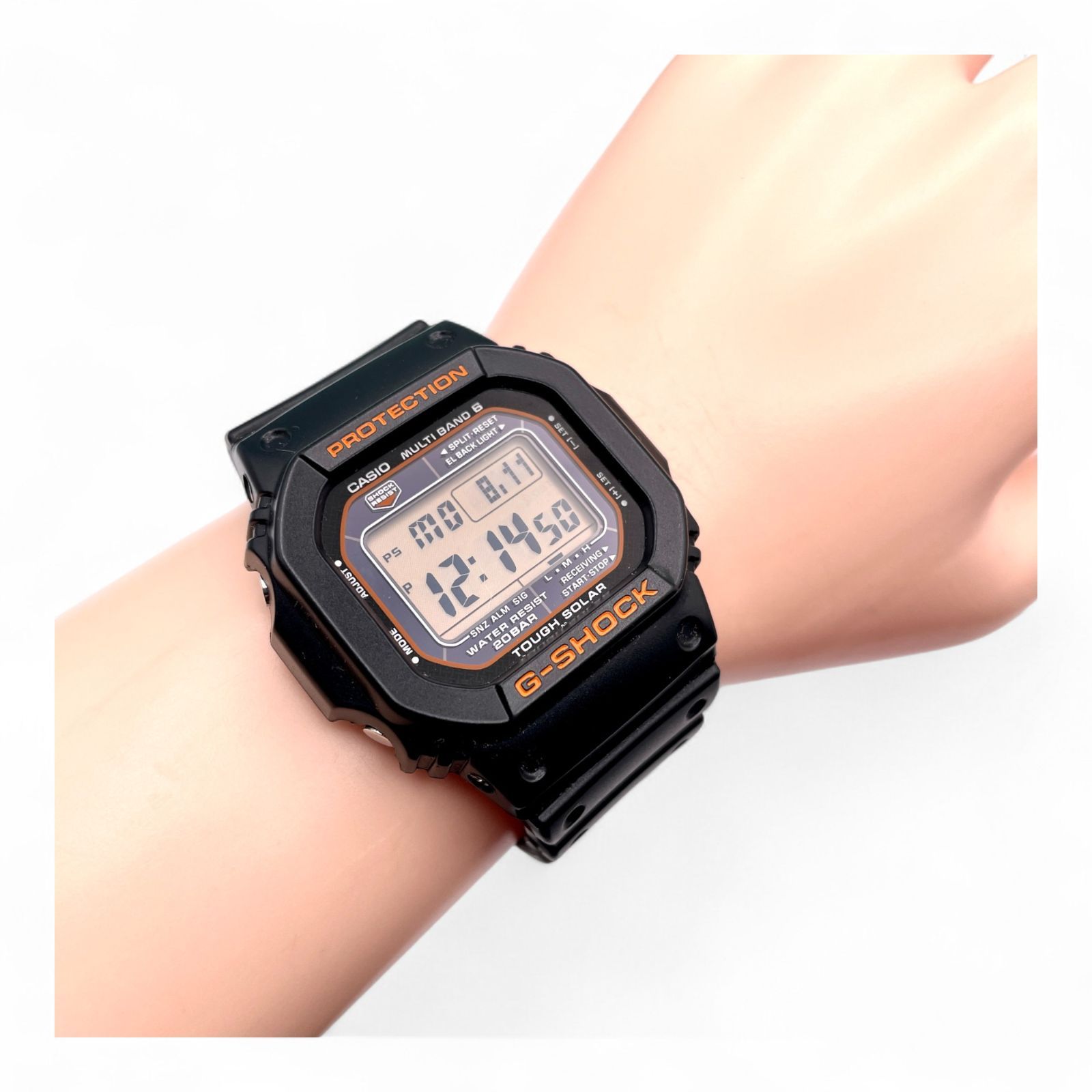 稼働 美品 G-SHOCK GW-M5610R 電波ソーラー オレンジ デジタル CASIO カシオ美品 □ 稼働 G-SHOCK ジーショック GW-M5610R