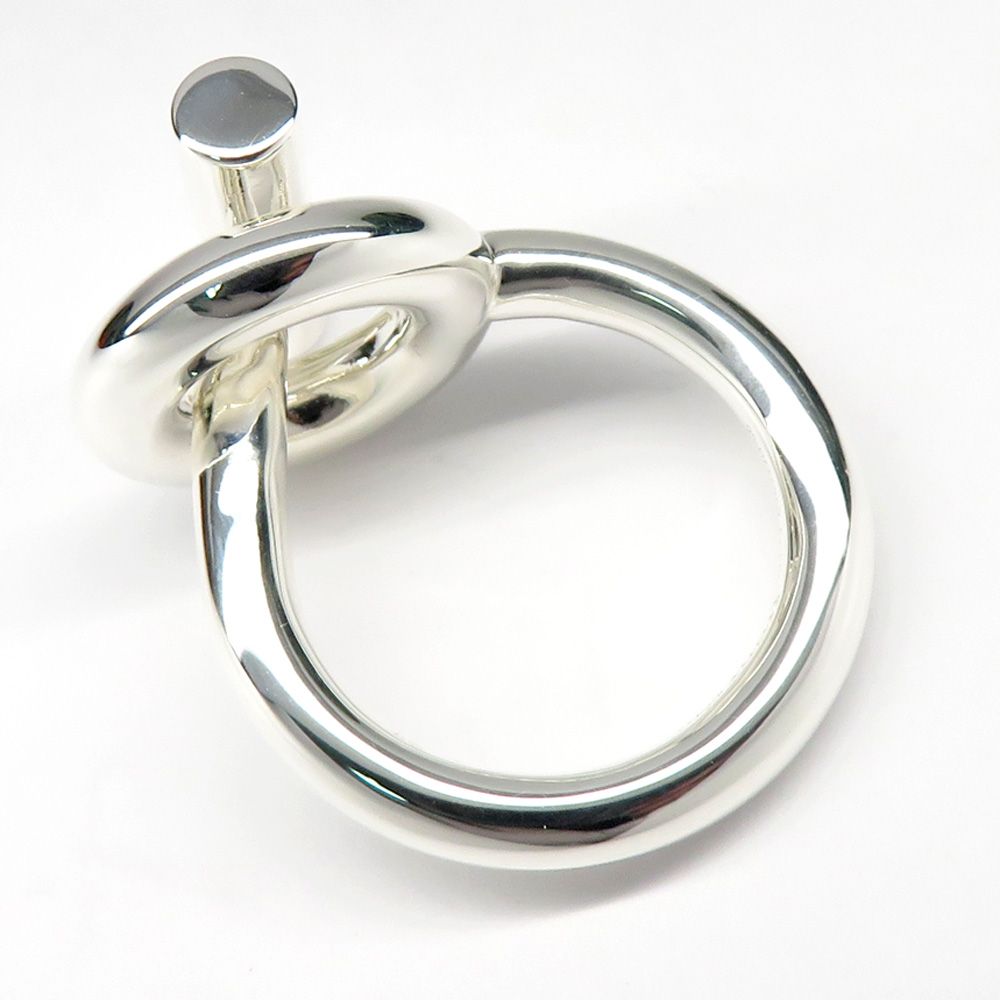 エルメスリング　エシャペMM 50サイズ10号　美品　クリーニング磨き済 エルメスリング エシャペMM 50サイズ10号 美品 クリーニング磨き済