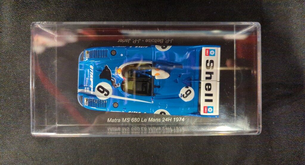 Spark model 1/43 Matra MS 680 No.6 24H Le Mans 1974 J-P.Beltoise