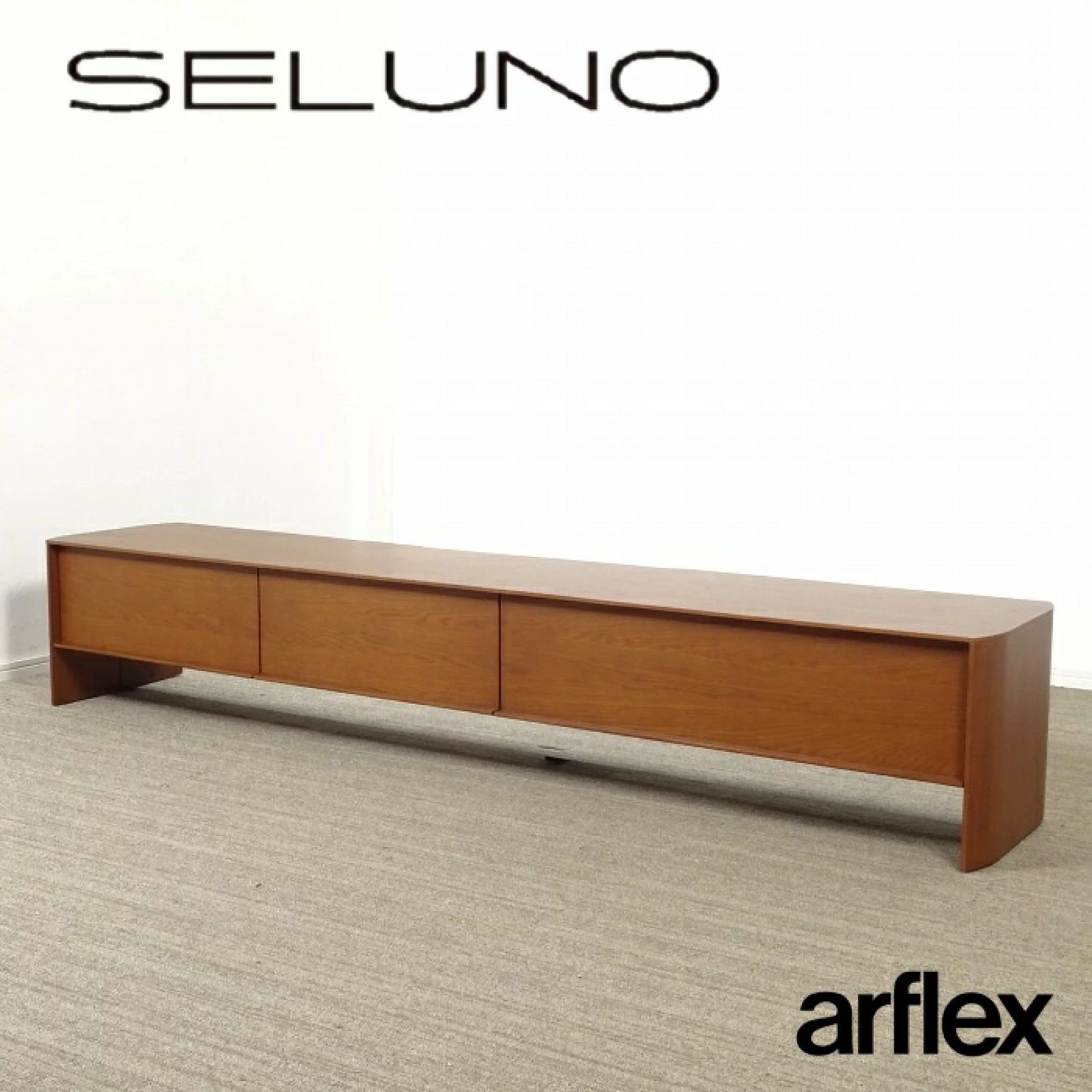 ◾︎SELUNO◾︎ 【展示美品】arflex(アルフレックス) VISTA / ヴィスタ テレビボード W2200 / オーク材 60万 v197