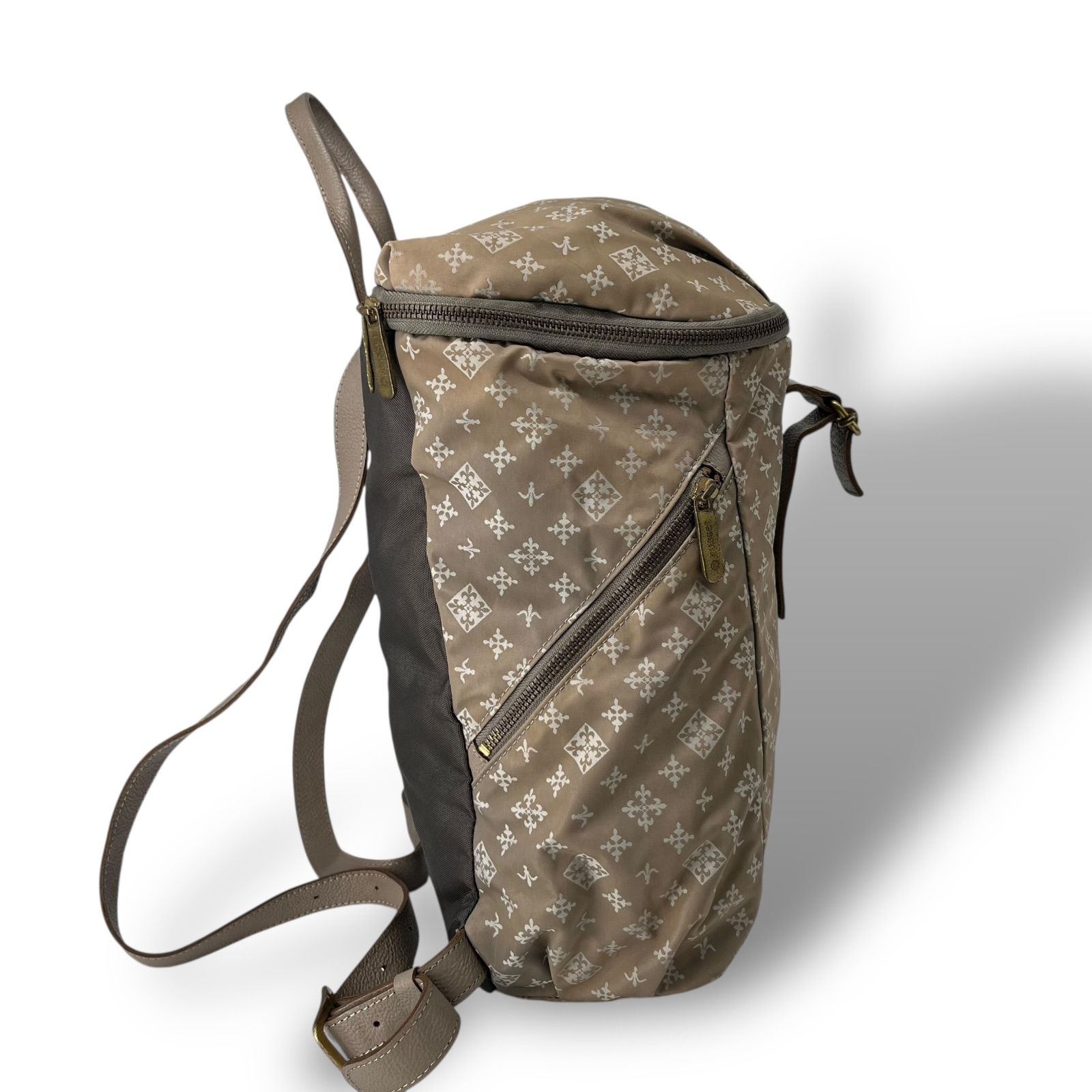 russet ラシット モノグラム ナイロン レザー 切り替え リュック