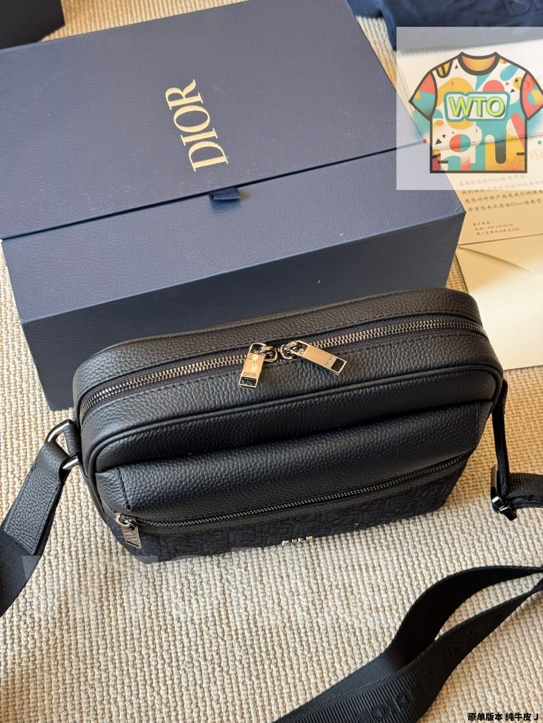 【並行輸入品】Dior メッセンジャーバッグ メンズ 洗練された形◎】Dior Rider 2.0 ジップ メッセンジャーバッグ