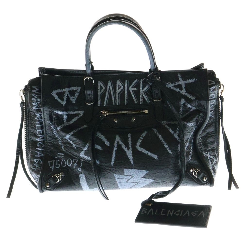 BALENCIAGA (バレンシアガ) グラフィティ ペーパーミニ レザー