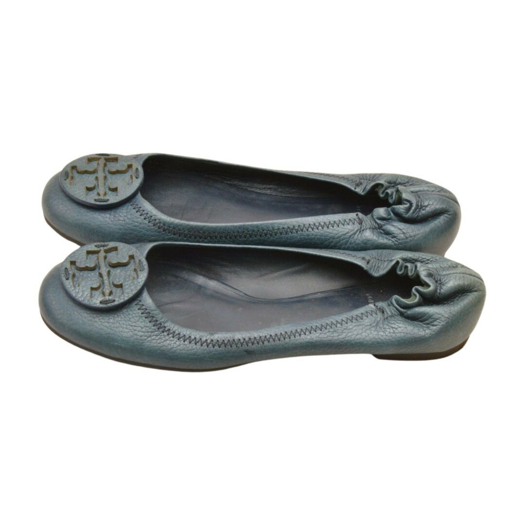 トリーバーチ TORY BURCH フラットシューズ 7Mサイズ ネイビー
