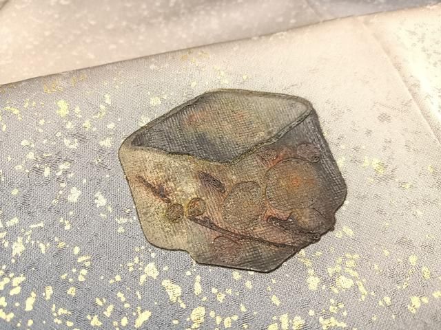 平和屋着物○訪問着 陶器文 暈し染め 金彩 正絹 逸品 AAAW4455ph