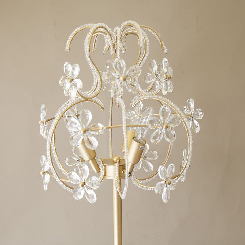 【置照明】クリスタル　フロアランプ［ALMA F3D（3灯）］【同梱不可】 置照明】クリスタル フロアランプ［ALMA F3D（3灯）］【同梱不可】 LED