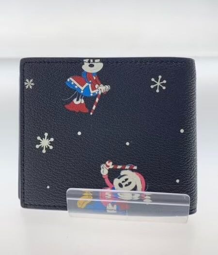 COACH ミッキー ドナルド 二つ折り財布 COACH × ディズニー 2つ折り財布 コーチ ミッキーマウス