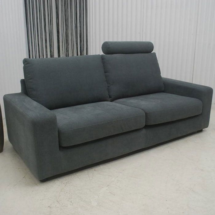 アウトレット 現品限り 一部送料無料 大 展示品 スタイリッシュモダン グレイ ３人掛け 3Ｐ ソファー ファブリック 布製 250214-カイチ3ｐ