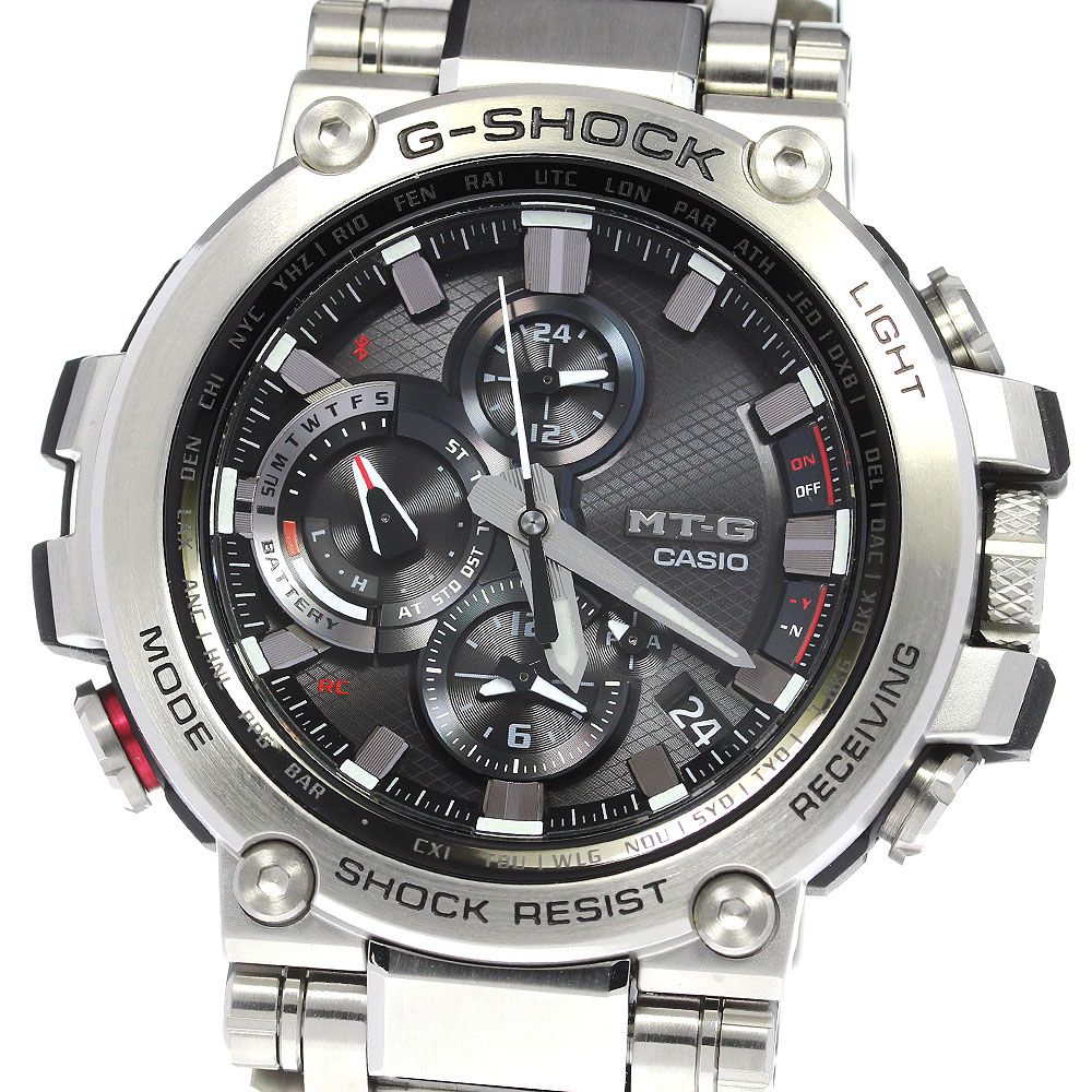 カシオ CASIO MTG-B1000-1AJF G-SHOCK MT-G ソーラー電波 メンズ美品箱・保証書付き_817106