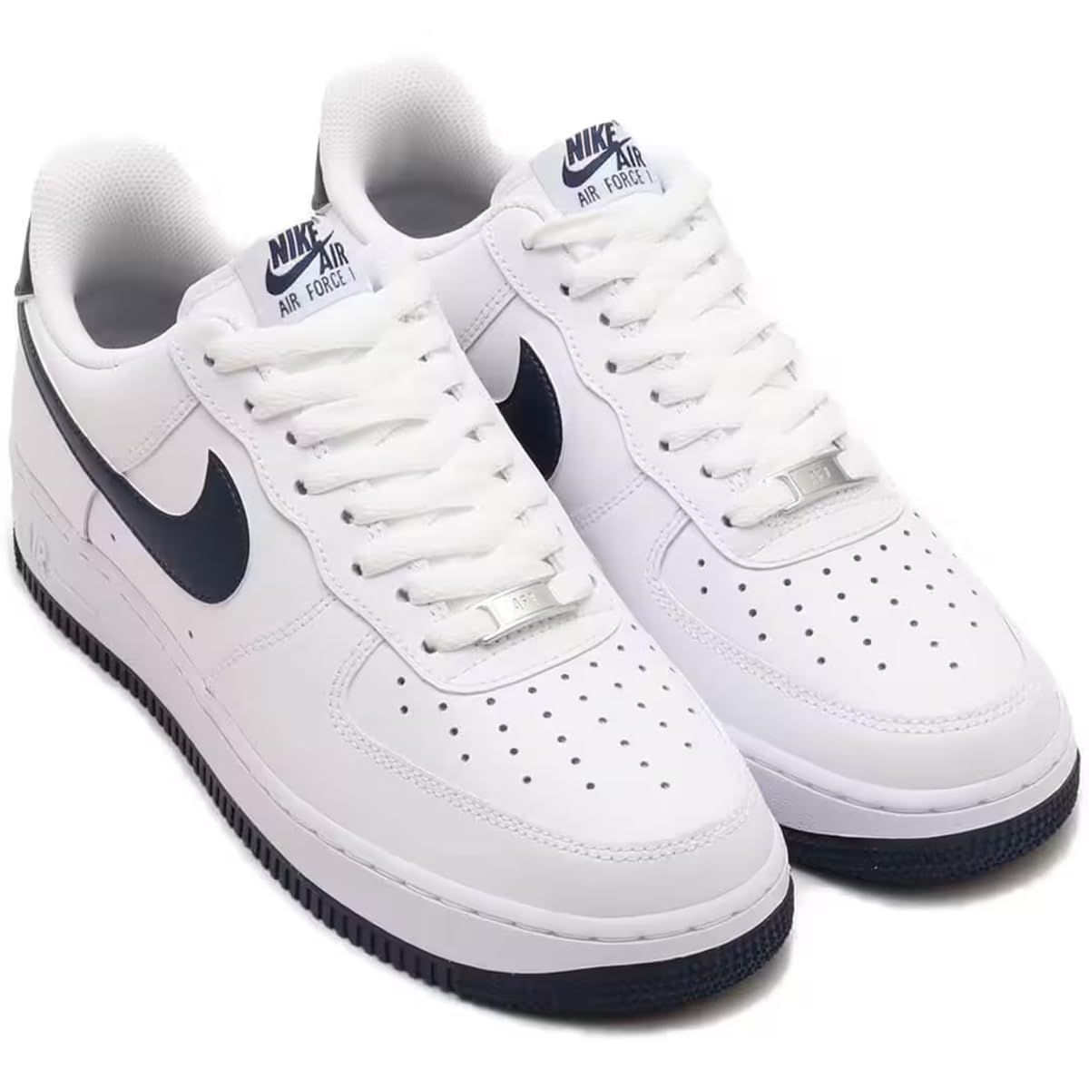 [ナイキ] エア フォース 1'07 AIR FORCE 1'07 ホワイト/ミッドナイトネイビー FJ4146-104 ナイキジャパン正規品 28.5cm [ホワイト/ミッドナイトネイビー] [28.5 cm]