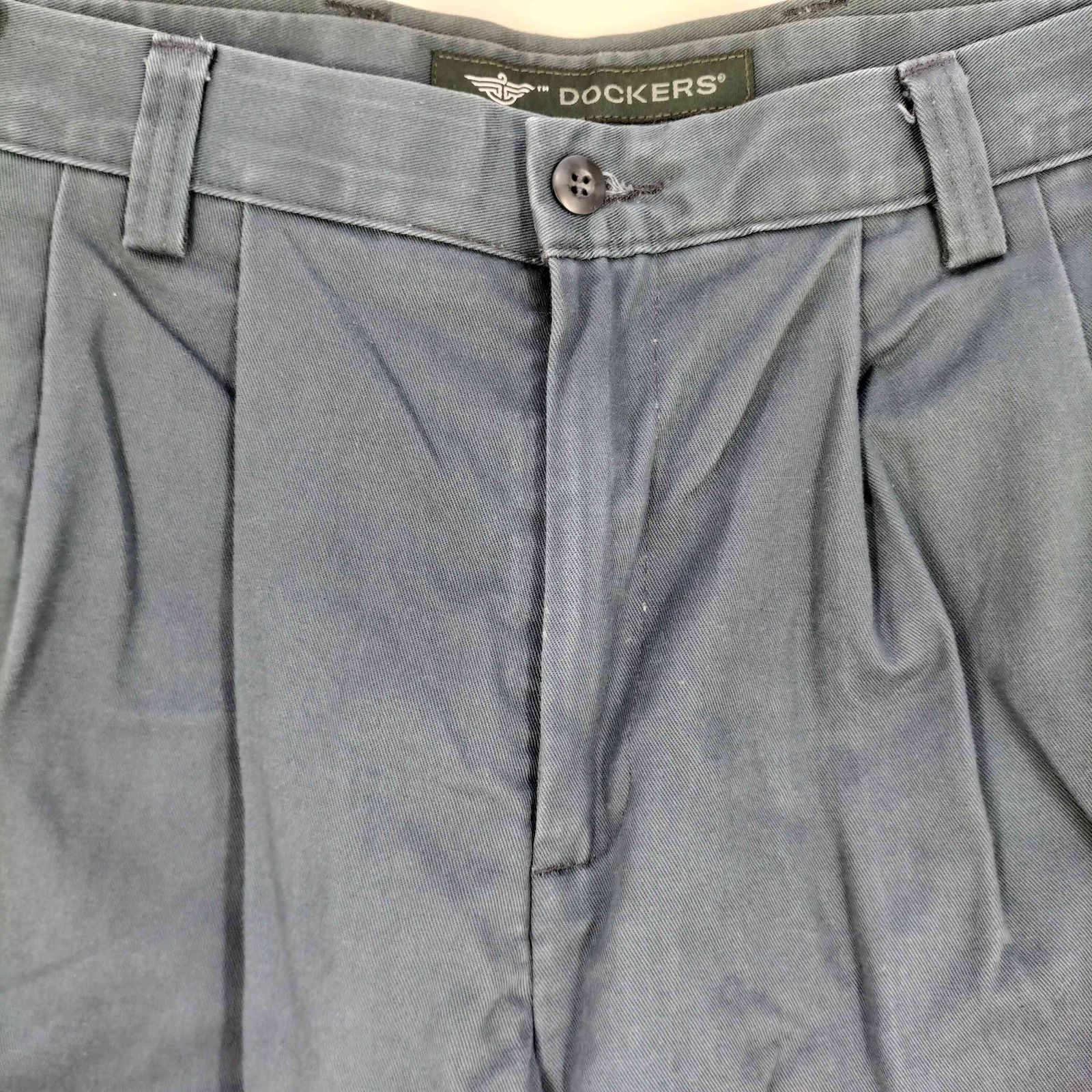 DOCKERS デニムスラックス ドッカーズ ツータック W34L31 古着 古着