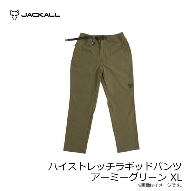 ジャッカル ハイストレッチ ラギッドパンツ XL アーミーグリーン