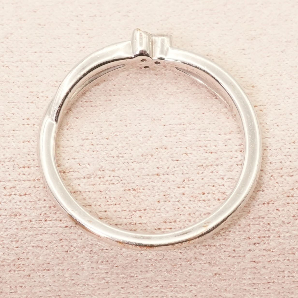 4℃ ホワイトゴールド K10 ダイヤモンド リング/24-4656S