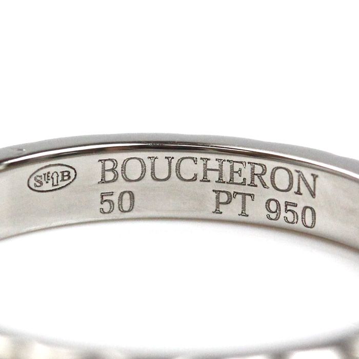 ※訳あり品 美品 ブシュロン Pt950 クルドパリ ミディアム リング 指輪 Boucheron ブシュロン Pt950プラチナ クルドパリ ミディアム