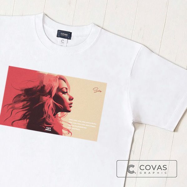 COVAS　メンズ＆レディース・半袖Tシャツ　”サンタモニカウインド”　ホワイト　349424-10