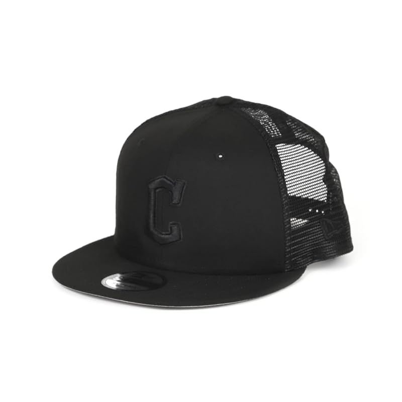 激安大特価，豊富な 【特価商品】New Era [ニューエラ] MLB メッシュキャップ スナップバック 9FIFTY BLACK ON BLACK クリーブランド ガーディアンズ Cleveland Guardians Free Size キャップ