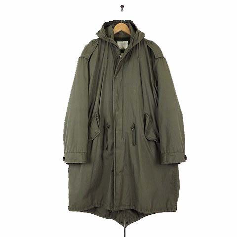 ヒューストン HOUSTON ミリタリージャケット PARKA SHELL M1951 M-51 モッズコート ボア ライナー S カーキ セージグリーン 軍物