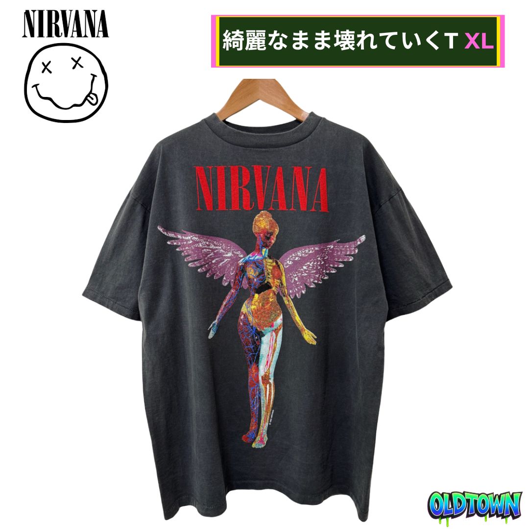 NIRVANA 1992年製 GIANT Tシャツ Lサイズ NIRVANA Nevermind Giant First Edition USA 1992 Double Sided