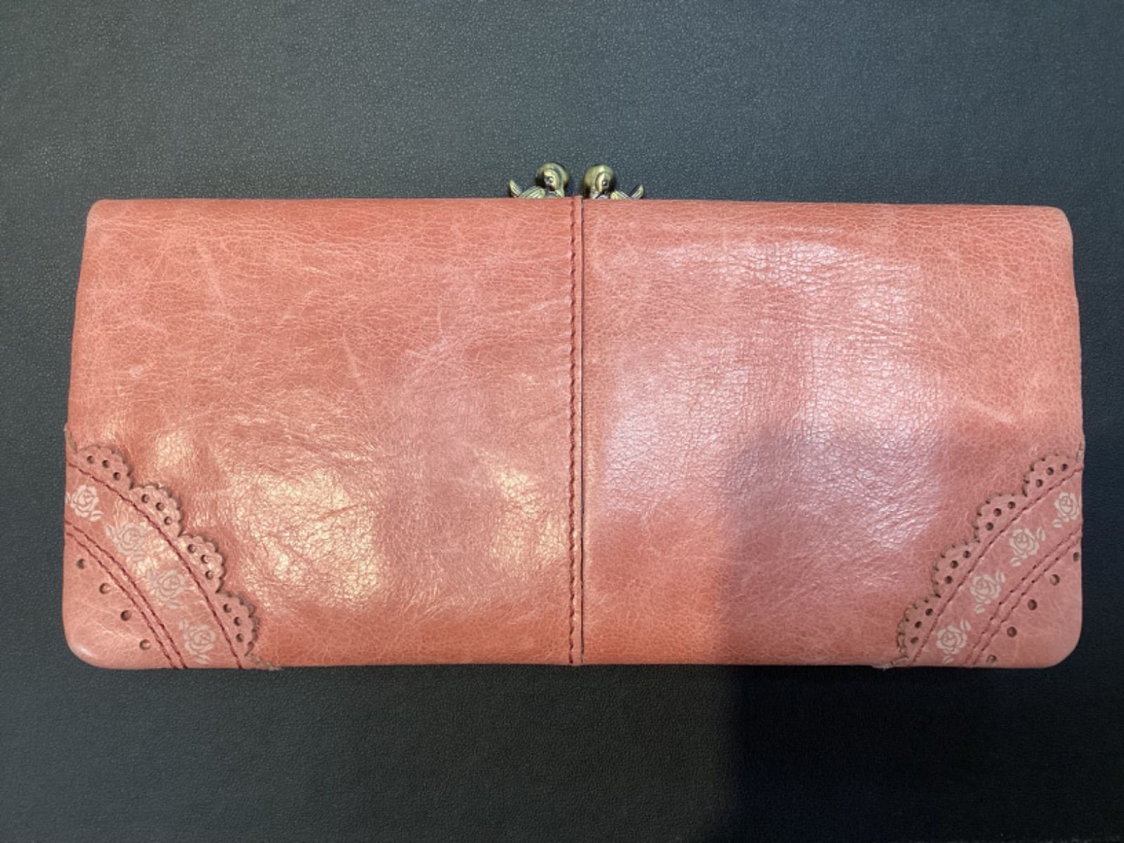 TA241 ANNA SUI アナスイ ローズガーデン 小鳥がま口長財布 ピンク