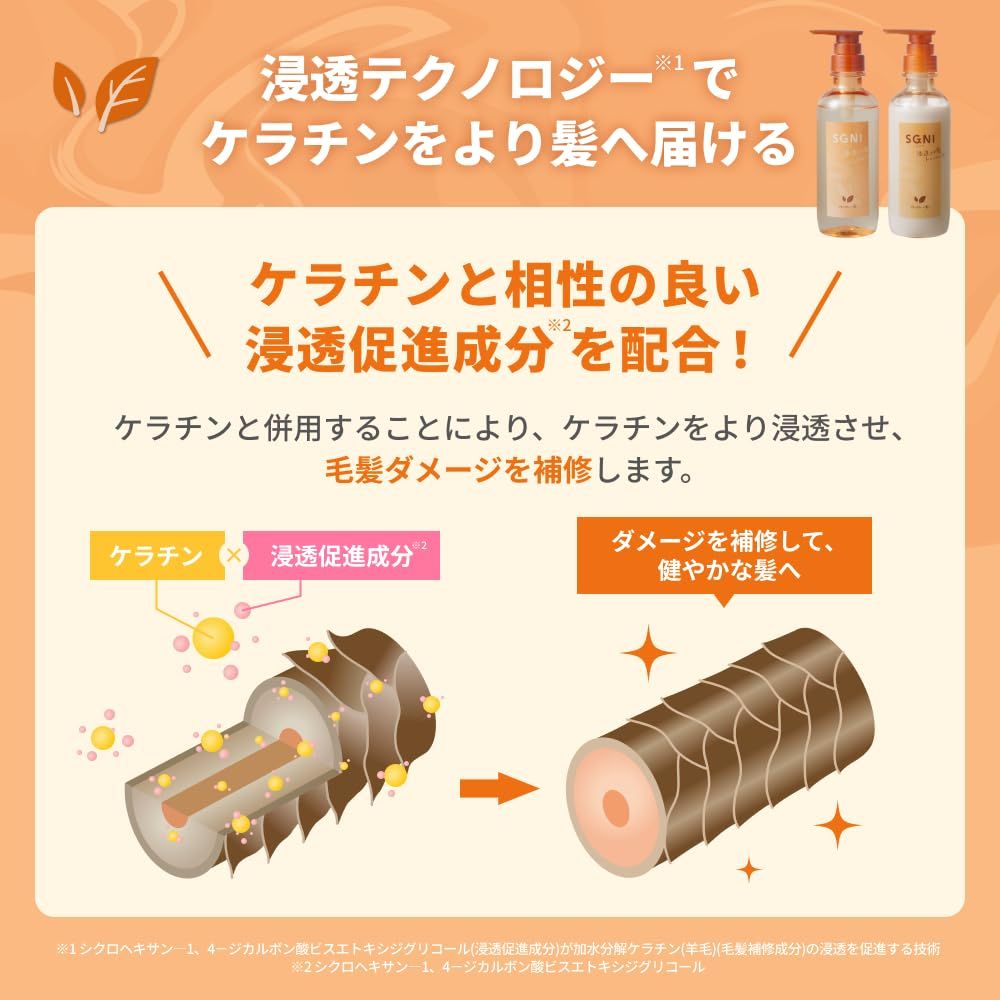 スグニ SGNI 浸透ツヤ髪トリートメント 詰替 340mL シルク