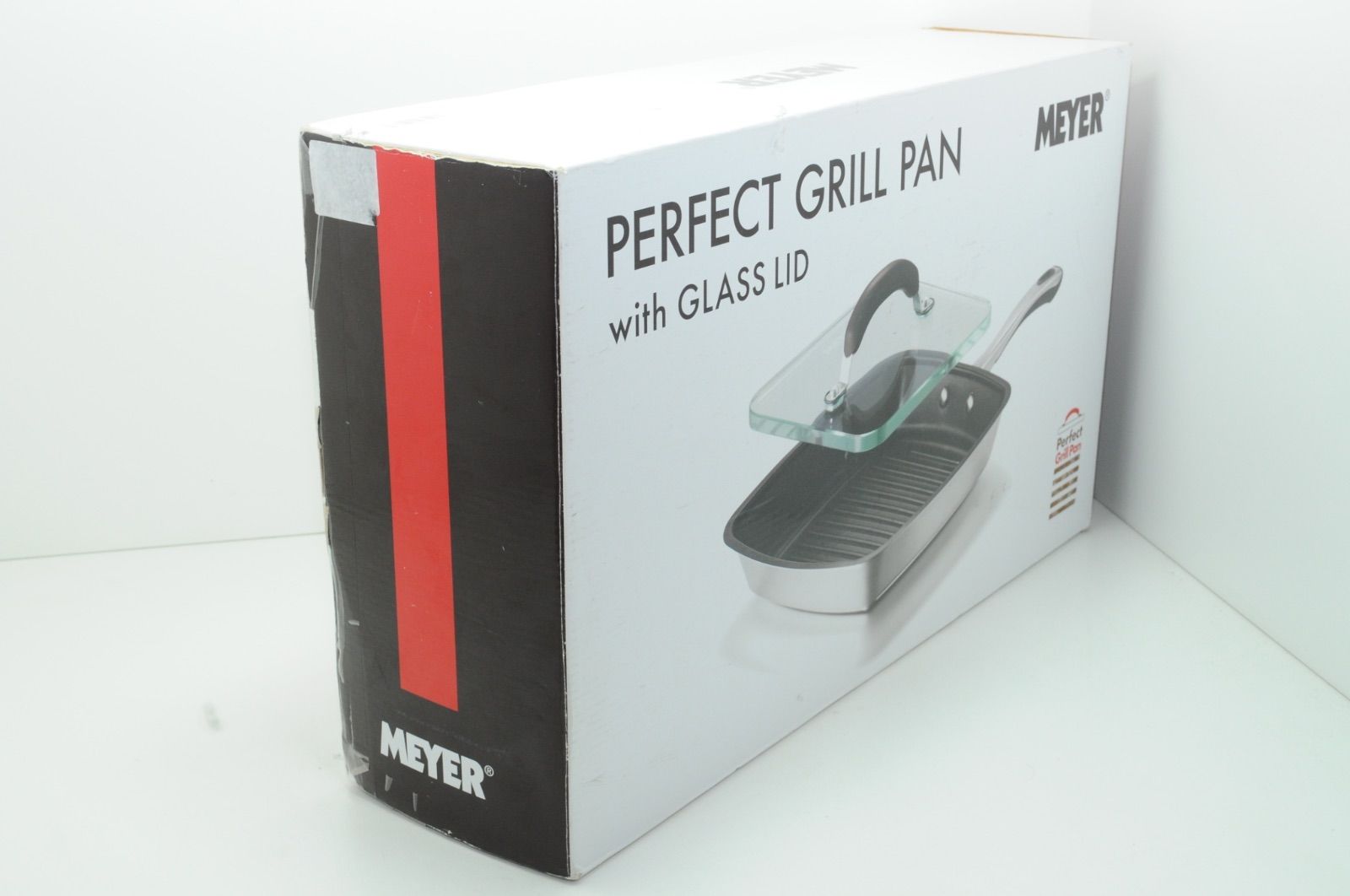 未使用】 Meyer マイヤー パーフェクト グリルパン ガラス蓋付き MEYER