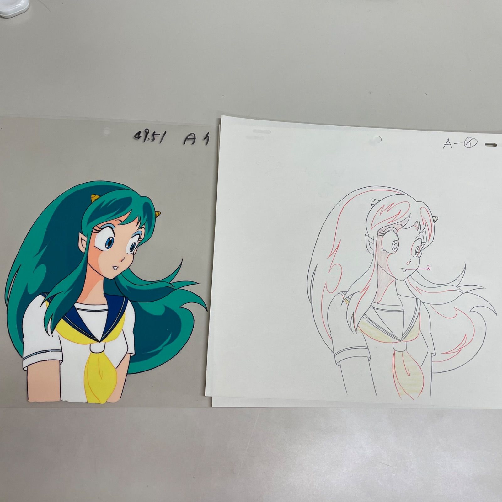 セル画 うる星やつらセット セル画 うる星やつら ラム 高橋留美子 下絵あり 6点セット