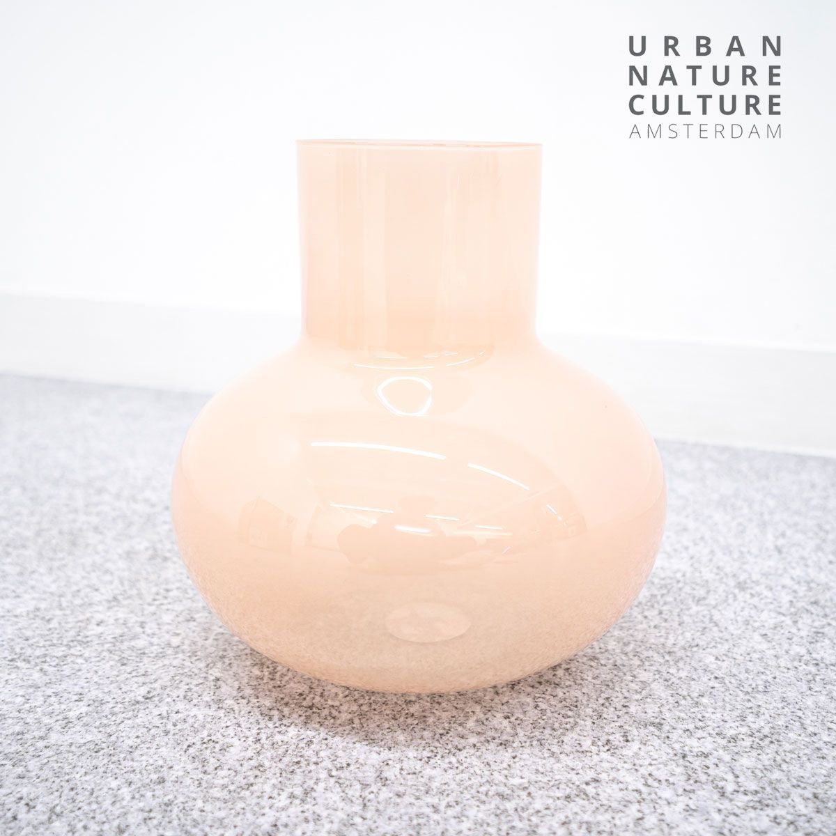 URBAN NATURE CULTURE アーバン ネイチャー カルチャー Vase Collo Peach Whip M ベース コロ ピーチ ホイップ 花瓶 フラワーベース ガラス ピンク