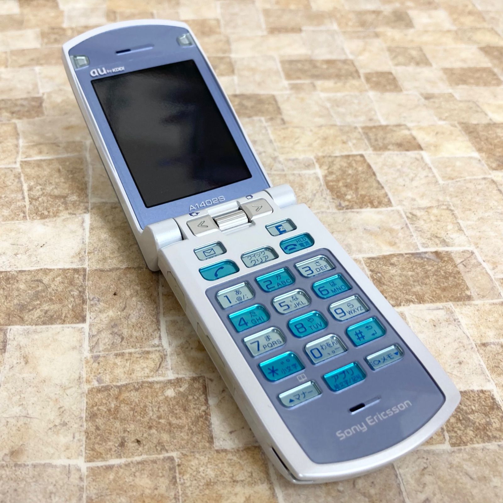 初期化 動作確認済】au A1402S アクアブルー Sony Ericsson ソニー