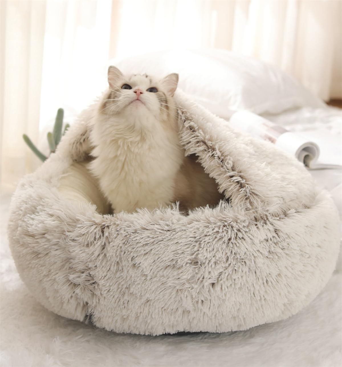 モンシェリ♡ファードーム型セミクローズドファーペットハウス