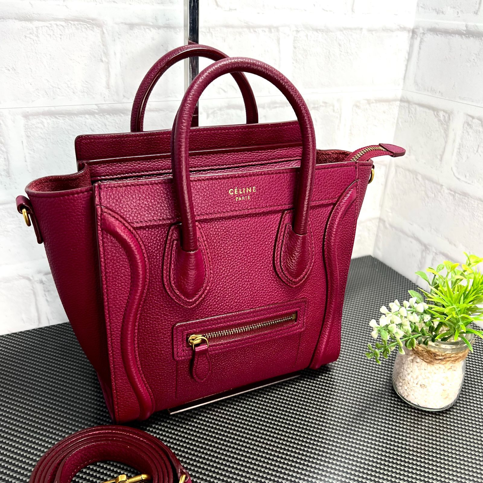 CELINE／セリーヌ ラゲージ ナノショッパー 2WAY ハンドショルダー