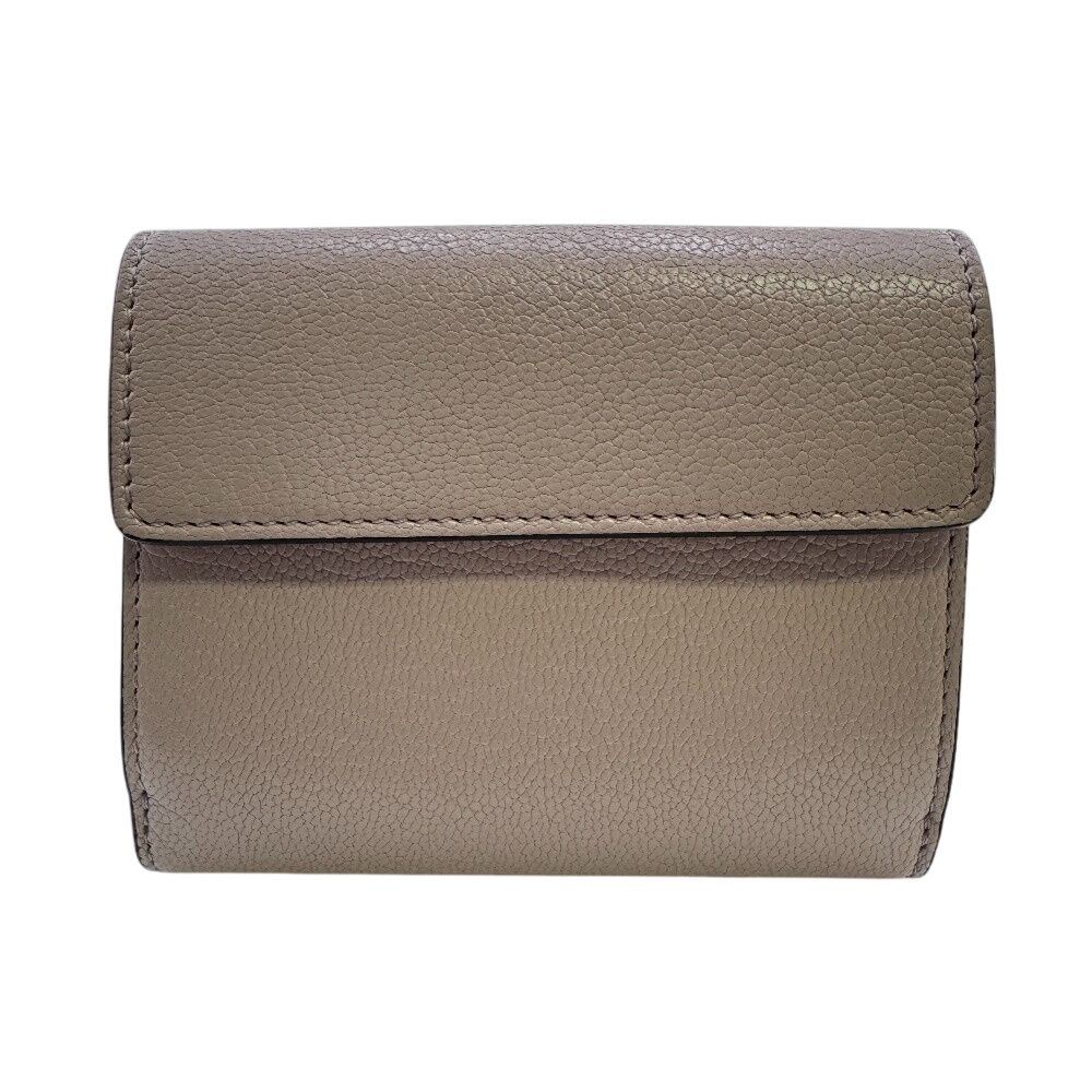 Wホック 三つ折り財布