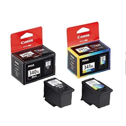 純正品】CANON FINEカートリッジ BC-340XL(大容量ブラック) + BC-341XL 