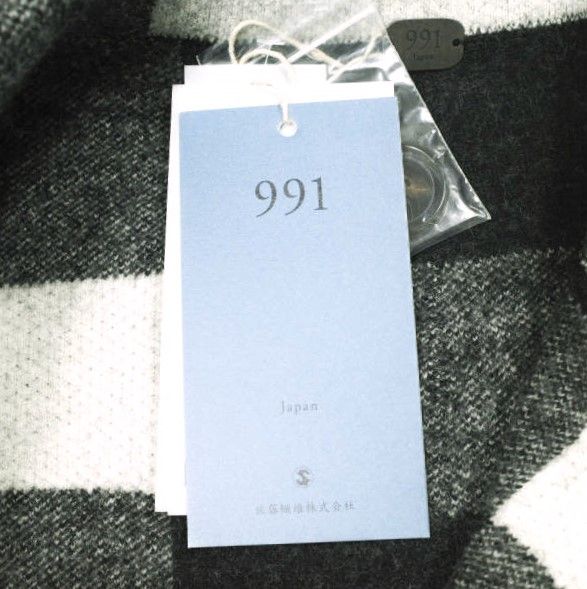 新品 991 Japan 佐藤繊維 日本製 Rosario Check jacket 12Gウール