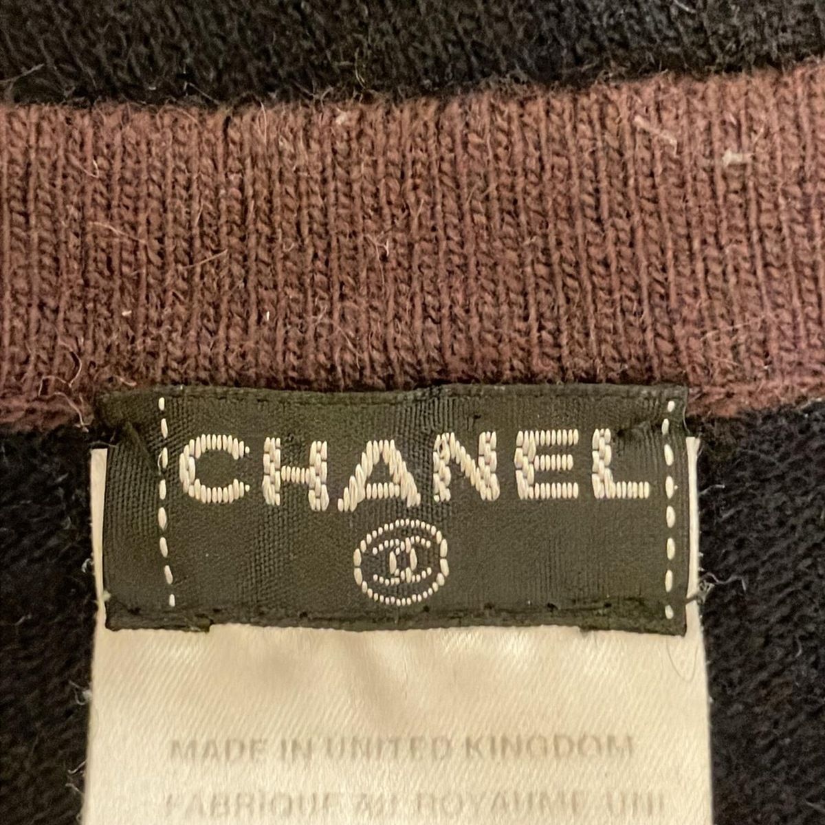 CHANEL - CHANEL(シャネル) 長袖セーター サイズ34 S レディース - P20178 ダークネイビー×ボルドー クルーネック/カシミヤ CHANEL - CHANEL(シャネル) 長袖セーター サイズ34 S レディース