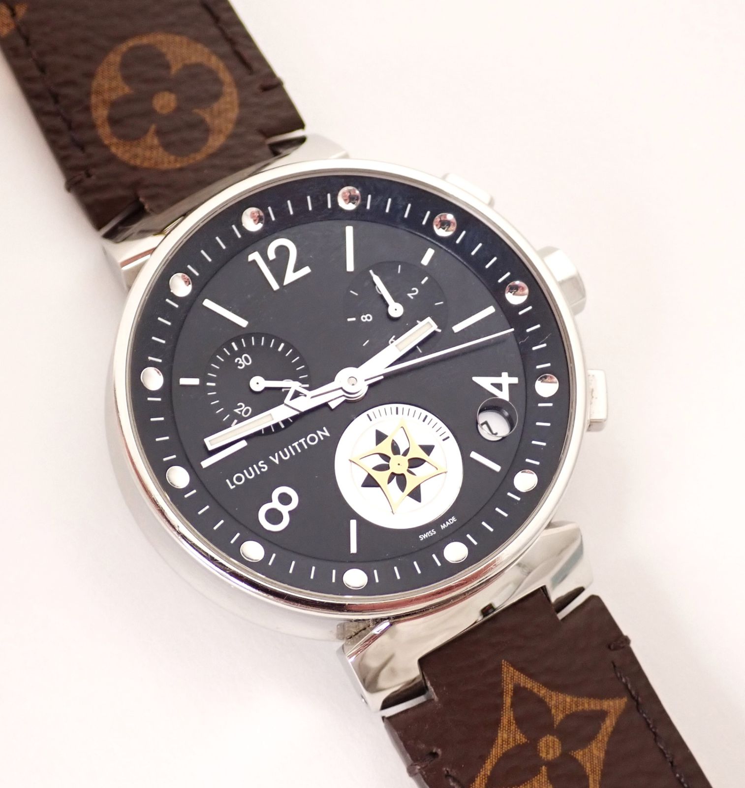 LOUIS VUITTON 腕時計　タンブールムーンスター　Q8D11 正規品 リユース品】 ルイヴィトン LOUIS VUITTON 時計 メンズウォッチ
