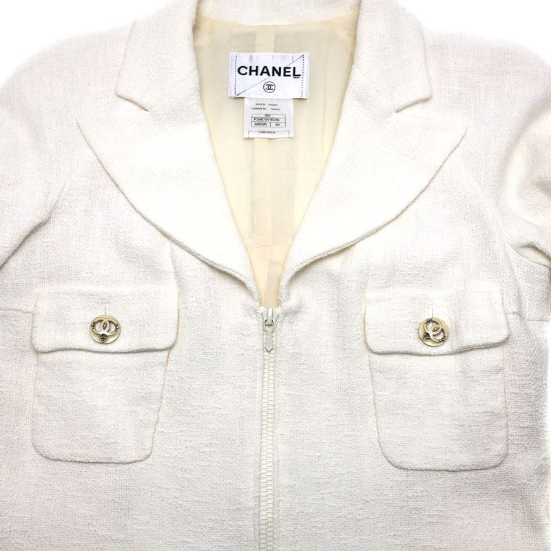 シャネル 大人気 ツイードジップアップコート Chanel 【公式通販】