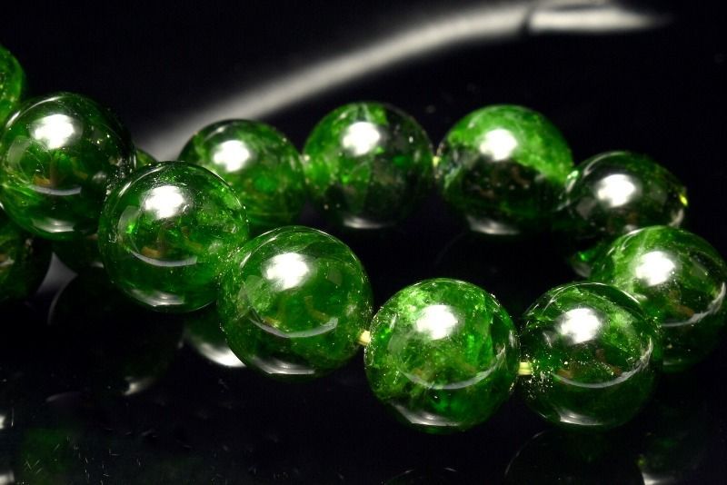 1点物 透過性あり ダイオプサイト 9.5mm ブレスレット パワーストーン 天然石 _MA8328 WWW_OLIVIERBERNSTEIN_COM