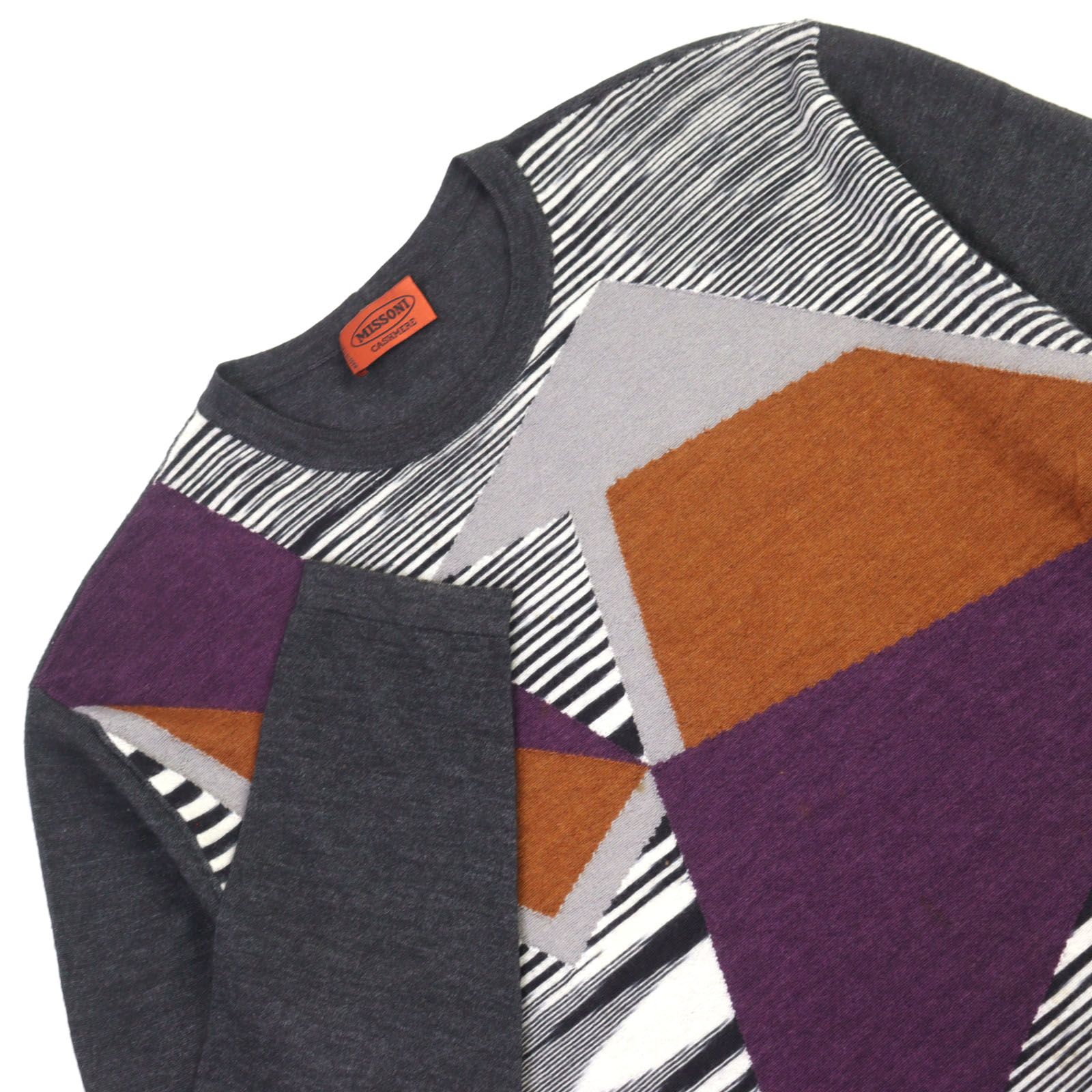 MISSONI ミッソーニ 総柄 コットン ニット セーター MISSONI - MISSONI ミッソーニ ニット・セーター L 赤 【古着