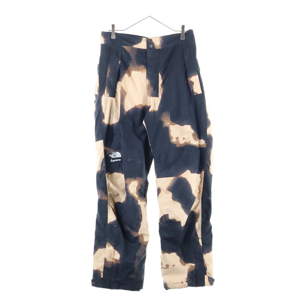 SUPREME シュプリーム 21AW ×THE NORTH FACE Bleached Denim Print Mountain Pant ブリーチ総柄プリントマウンテンパンツ ブラウン NP52101I