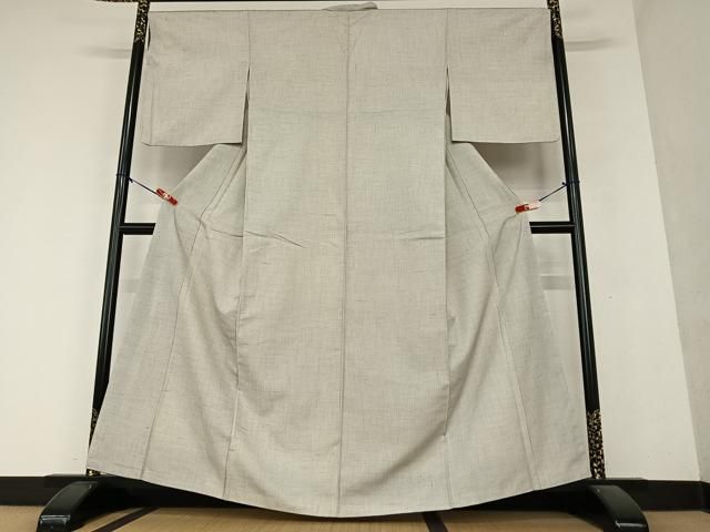 平和屋本店□極上 紬 十字絣 ロング丈 逸品 未使用 DZAA5387kh5