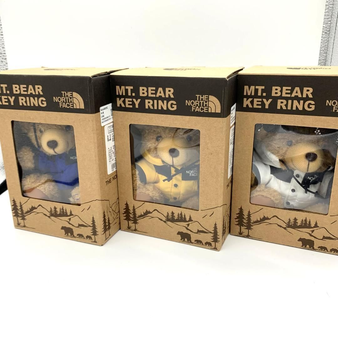 韓国 ノースフェイス クマ キーリング 白 黄色 ２つセット 韓国 ノースフェイス クマ キーリング 白 黄色 2つセット 韓国 ノース